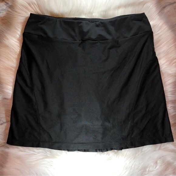 Peter Millar Black Mesh Pleated Golf Skirt Skort S - Picture 1 of 6
